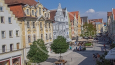 Historic facades in Ingolstadt 