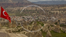 Panoramic view of Goereme (Cappadocia, Turkey)