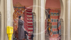 Carpet seller in Fès